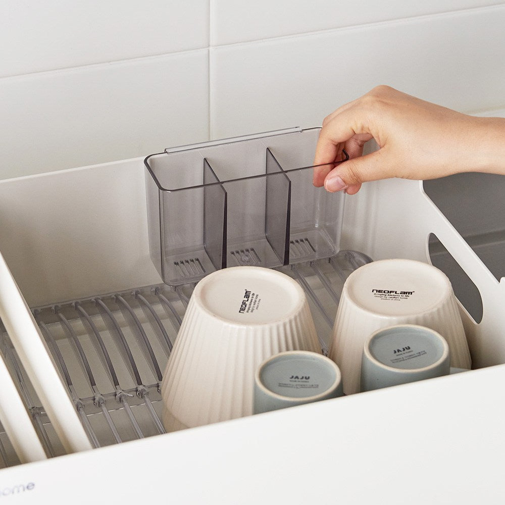 韓國製 Kelia 碗盤瀝水籃 白色