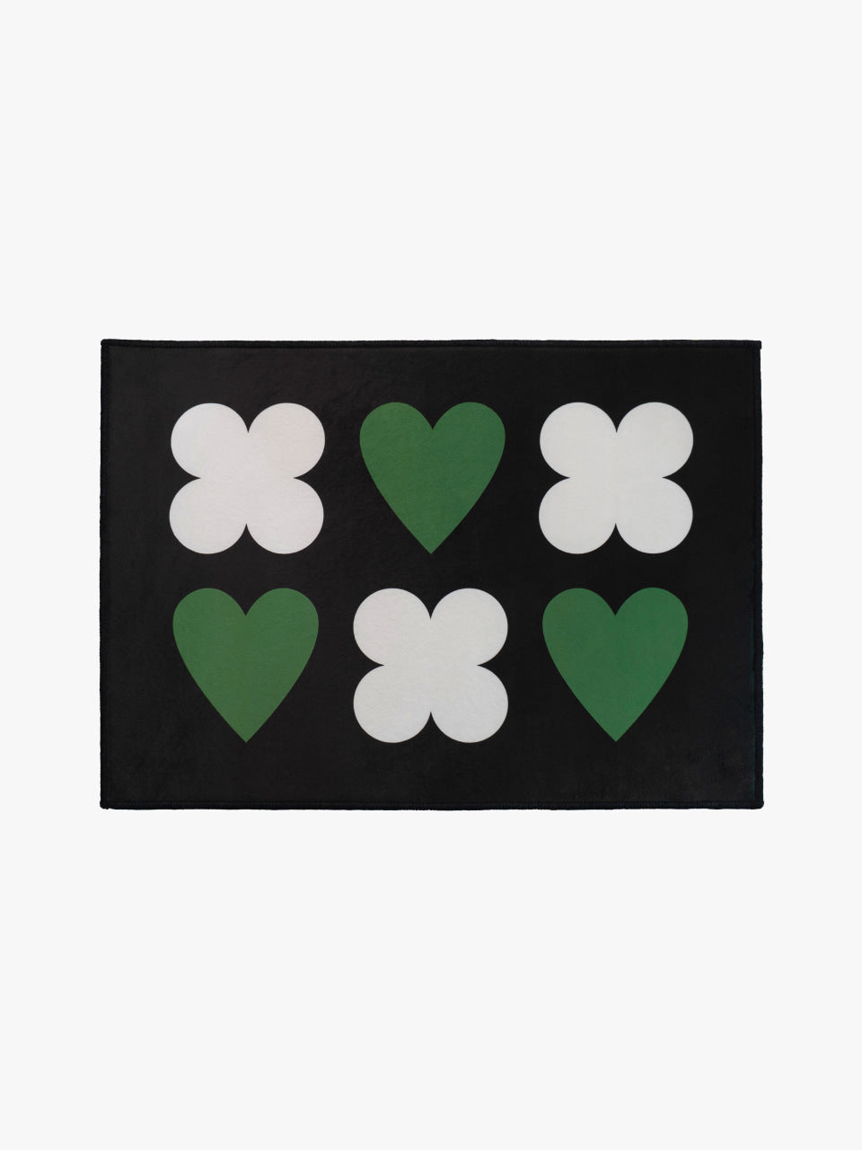 dropdropdrop 廚房地墊 LUCKY HEARTY 黑莓 70x50cm