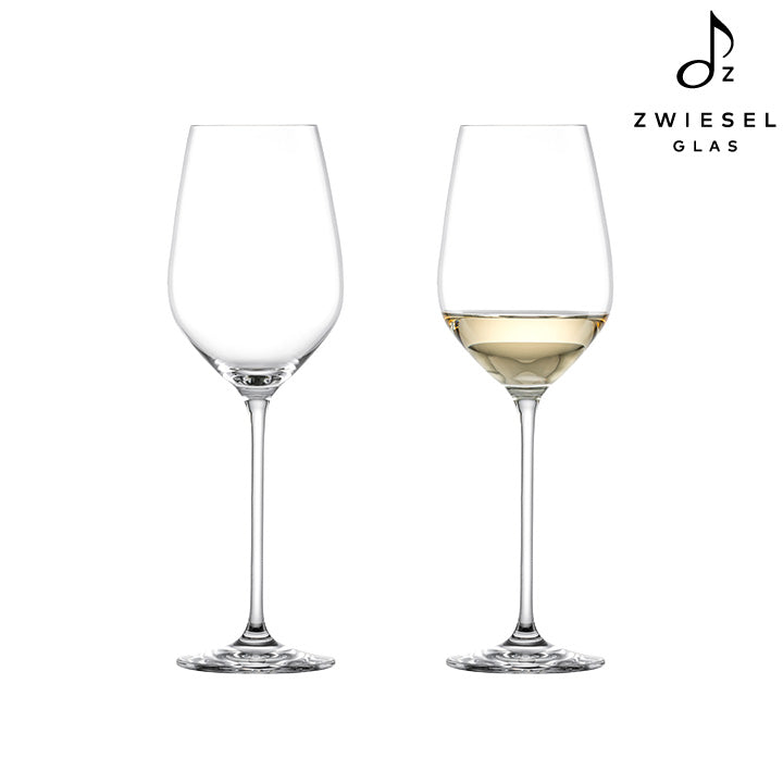 ZWIESEL GLAS [FORTISSIMO系列] 德國製 玻璃材質白酒杯 404ml 2入組｜質感酒杯店推薦