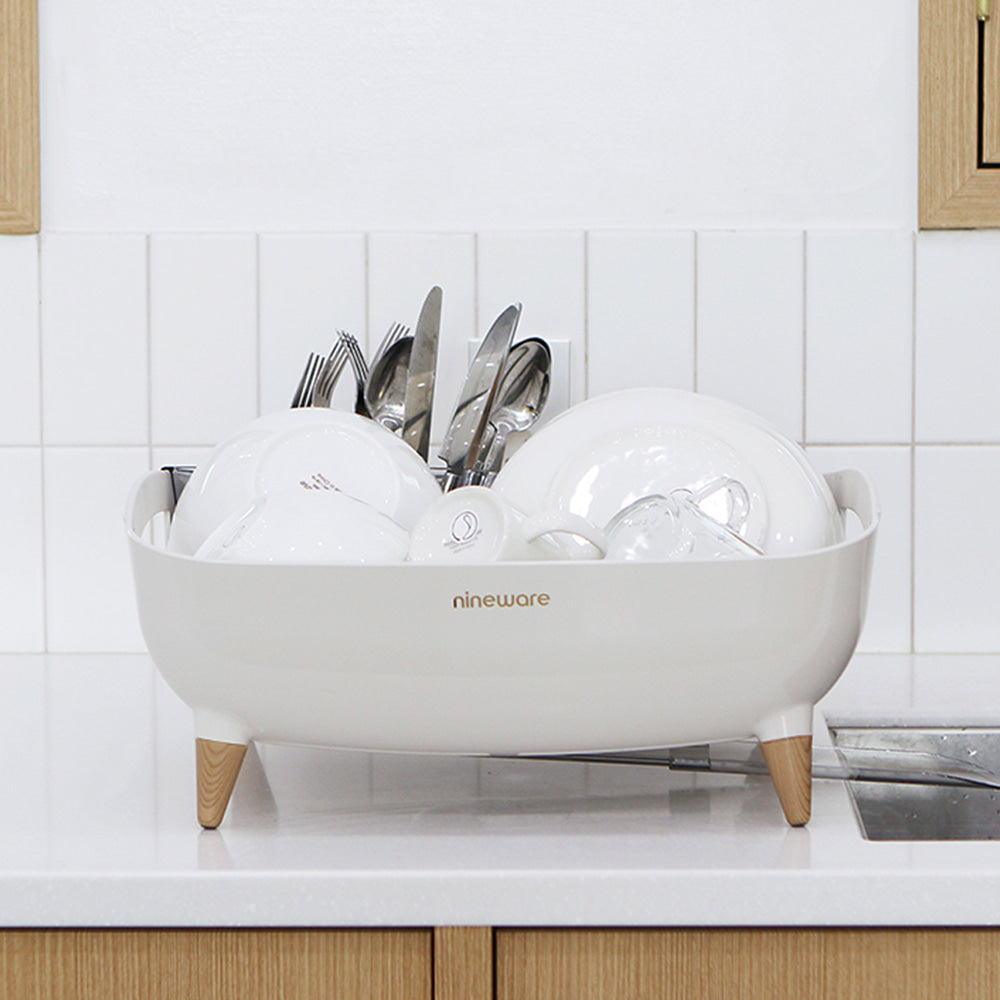Nineware 簡約碗盤瀝水籃