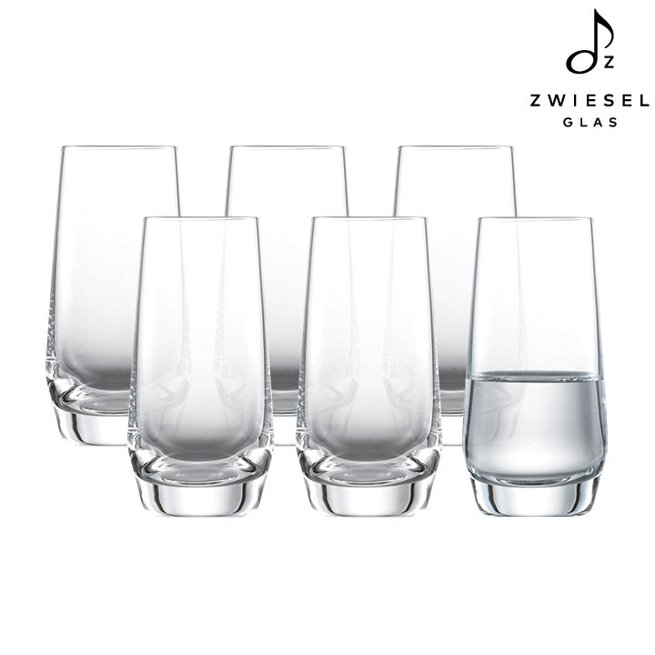 Zwiesel Glas [Pure系列] 德國製造 無鉛水晶酒杯 94ml 6入組 - Crystal Clear 鑽石純淨款｜質感酒杯店推薦