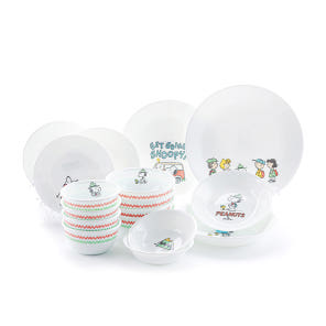 Corelle 康寧餐具史努比露營款 餐具組17件裝