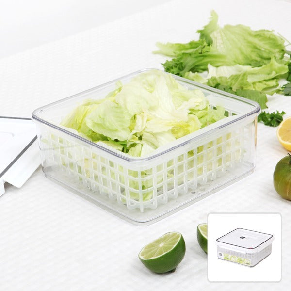 【韓國昌信】SKYLOCK密扣提籃式保鮮盒-1號(3800ml)