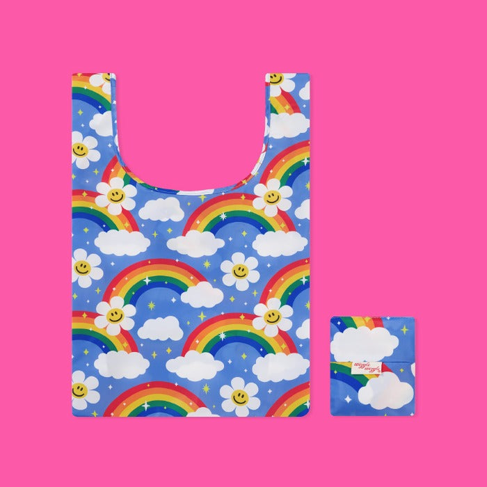 wiggle wiggle 野餐手提袋 Rainbow Smile（聚酯纖維）