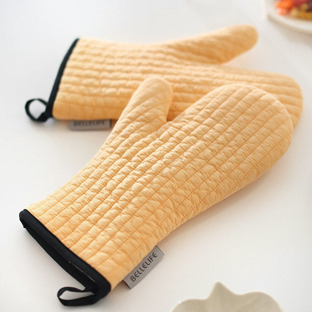 韓國製 BELLELIFE 條紋絎縫隔熱烤箱手套