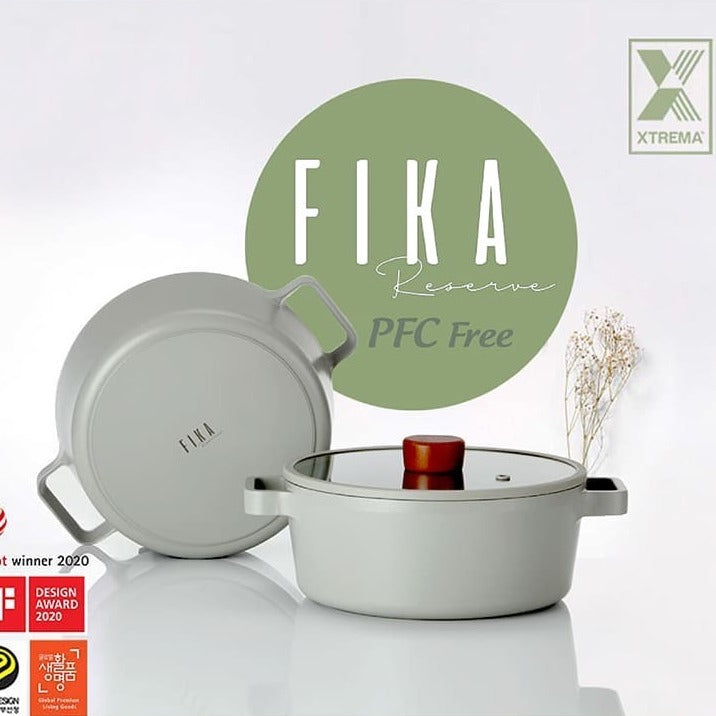 NEOFLAM FIKA 暗夜灰系列｜雙耳湯鍋 平底鍋 炒鍋