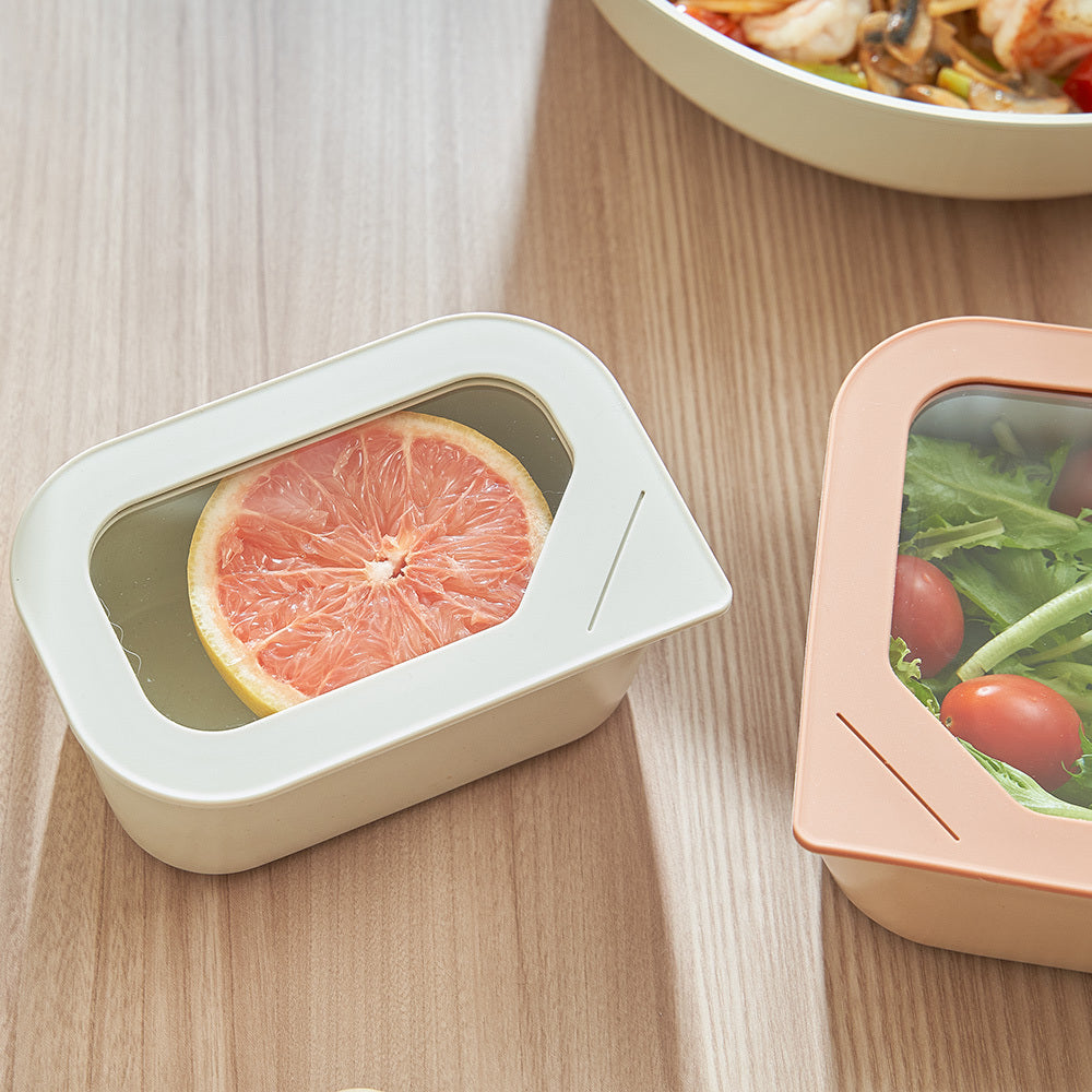 Neoflam Peach Pearl 蜜桃珀爾系列-FIKA ONE長方形陶瓷保鮮盒2件組