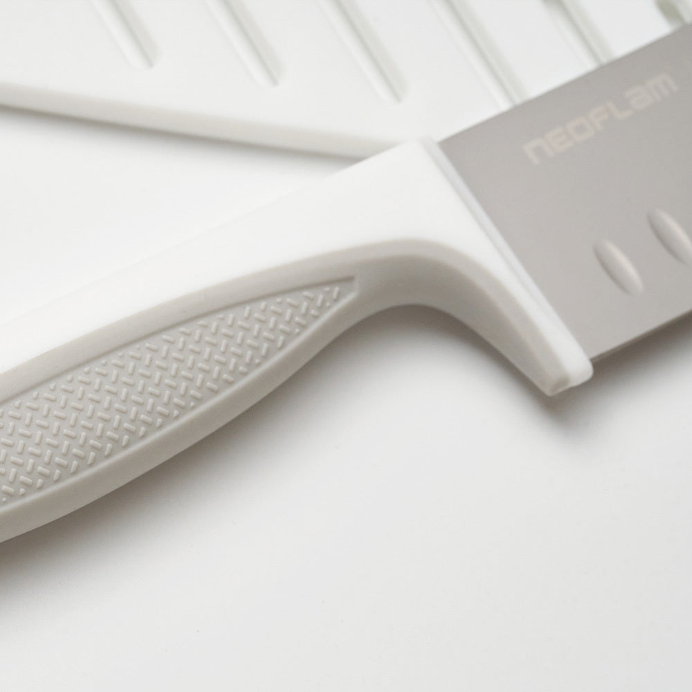 NEOFLAM鈦金刀具6件組-純淨白(含3刀+3刀鞘)