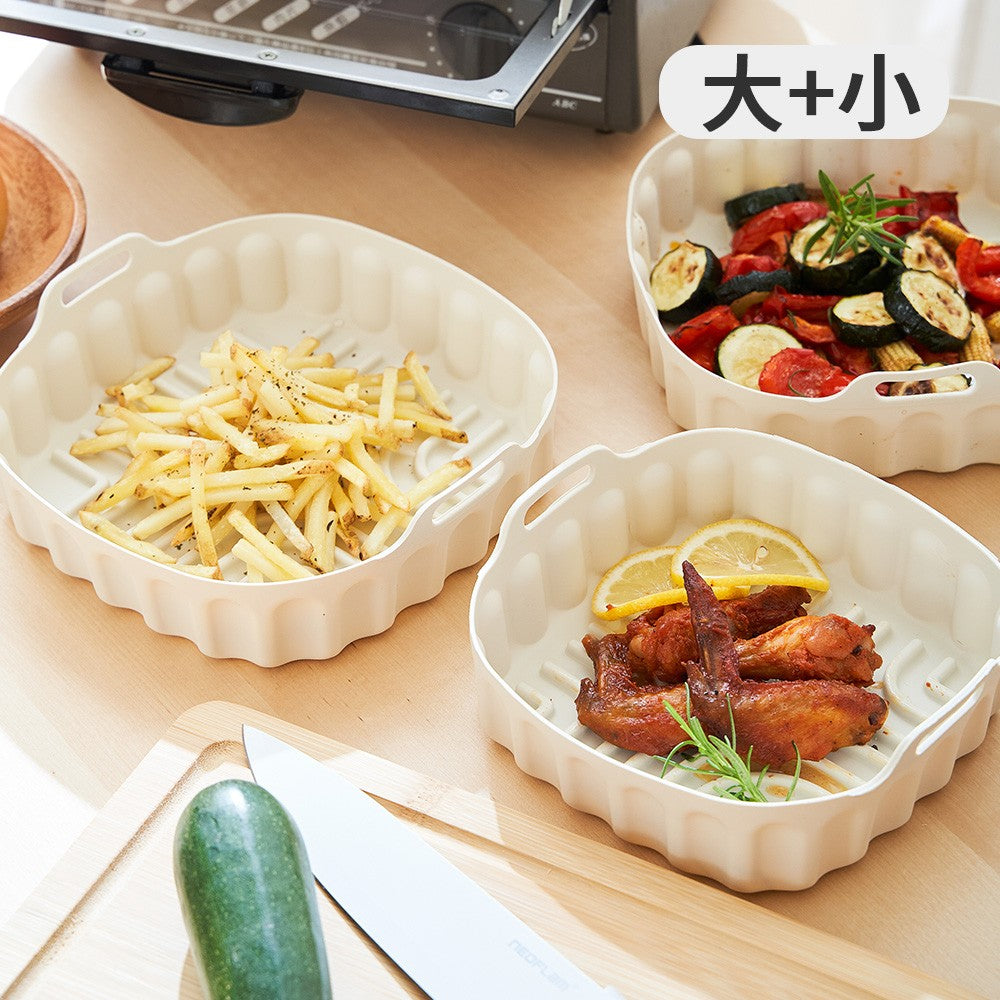 Neoflam矽膠烤盤(大)21cm及(小)19cm-FIKA